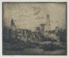 HERMANN STRUCK New York Skyscrapers (View of New York from Brooklyn).